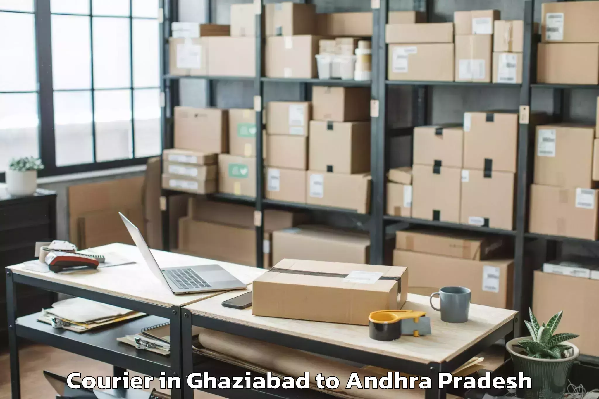 Leading Ghaziabad to Peddakadabur Courier Provider